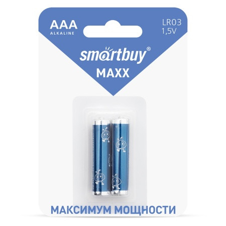 Батарейка алкалиновая (щелочная) Smartbuy MAXX LR03 (AA)