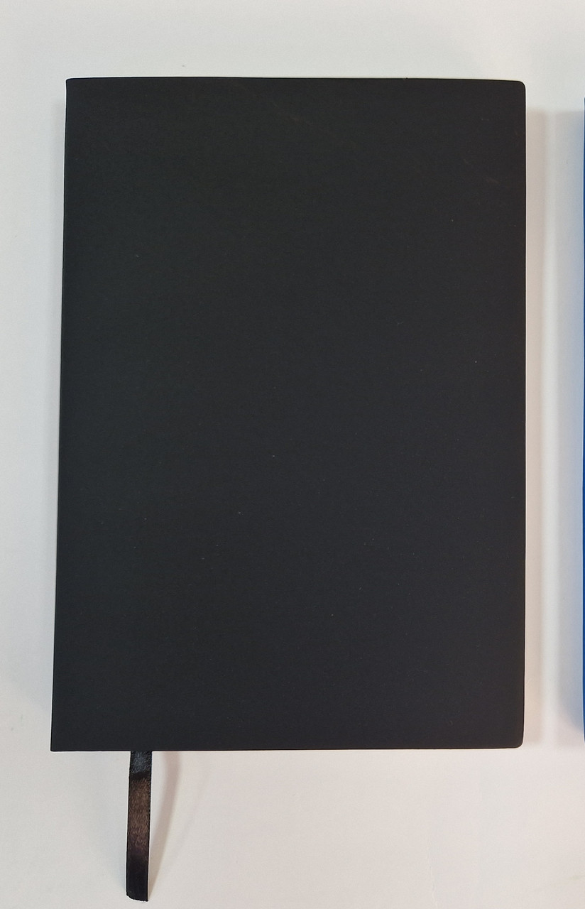 Блокнот недатированный, гибкая обложка с покрытием Софт Тач Черный - фото 1 - id-p124979093