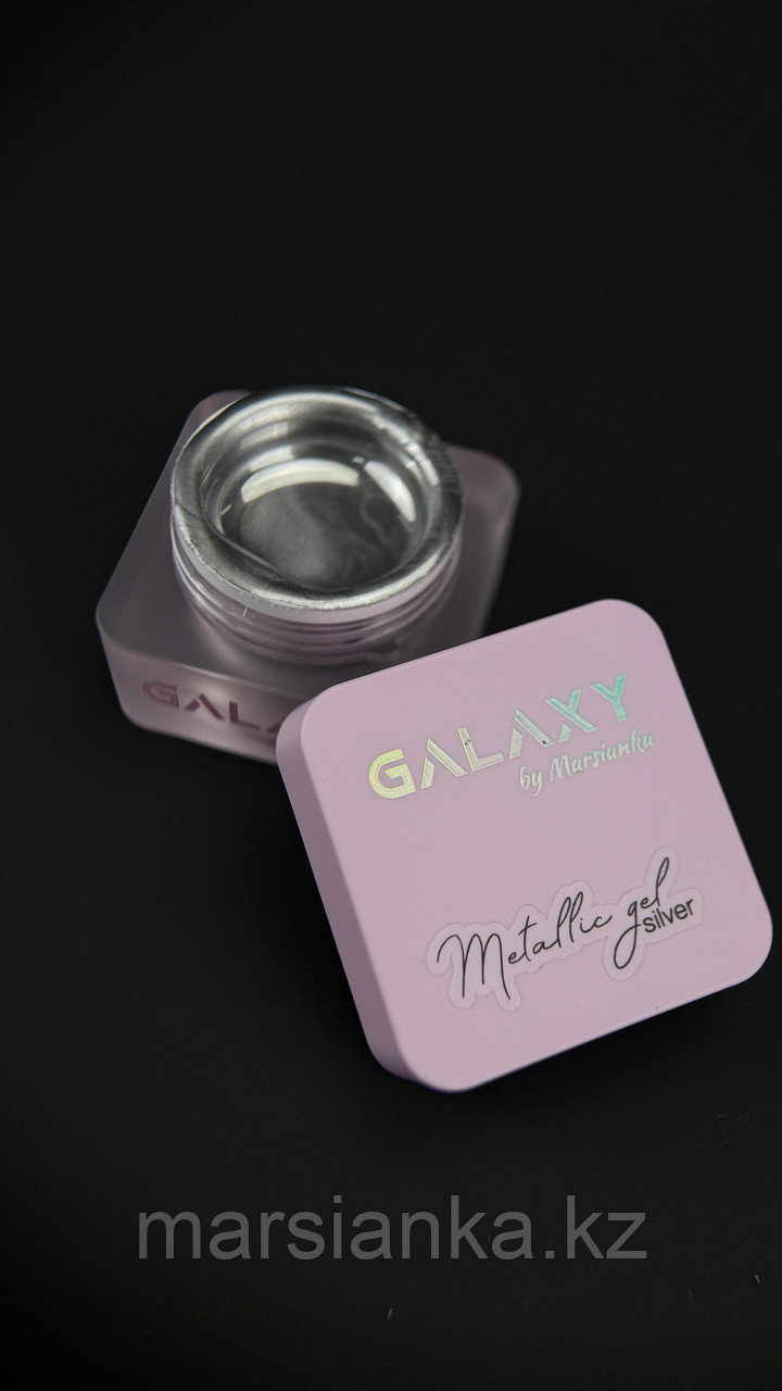 Гель для дизайна Metallic Gel Silver Galaxy, 5ml