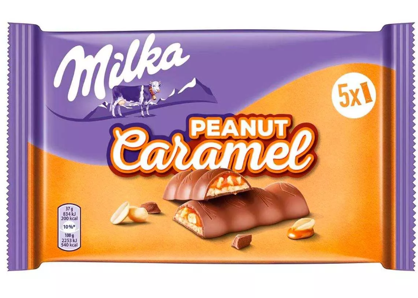 Батончик Milka Riegel Peanut Caramel 185 гр