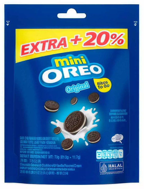 Печенье Oreo MINI Оригинал (пакет) 73 гр / Индонезия