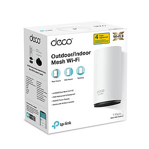 Беспроводная MESH-система Wi-Fi, TP-Link, Deco X50-Outdoor(1-pack), Wi-Fi 6, 802.11a/b/g/n/ac/ax, AX3000, 2,4 ГГц/5 ГГц, 2 гигабит, фото 4