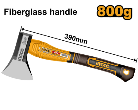 Топор 800 г (6/12) INGCO HAX081800