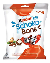 Шоколадные конфеты Kinder Schoco-Bons 125 гр. (16 шт в упак)