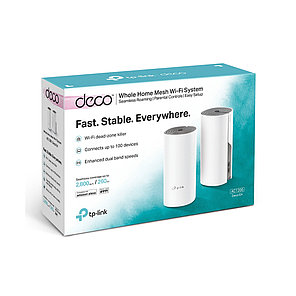 Беспроводная MESH-система Wi-Fi, TP-Link, Deco E4 (2-pack), MESH, Wi-Fi 5, 802.11a/b/g/n/ac, 2.4ГГц/5ГГц, АС1167, 2 порта 10/100М,, фото 4