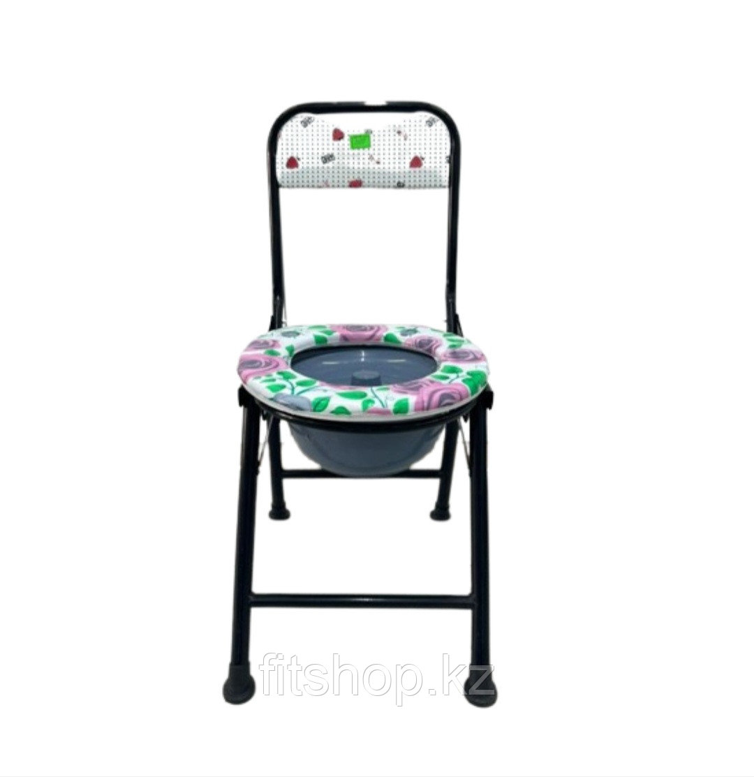 Стул - туалет "УЮТ" без подлокотников с мягким сиденьем