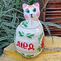 Сахарница медвежонок обьем 0.8 литра, керамика