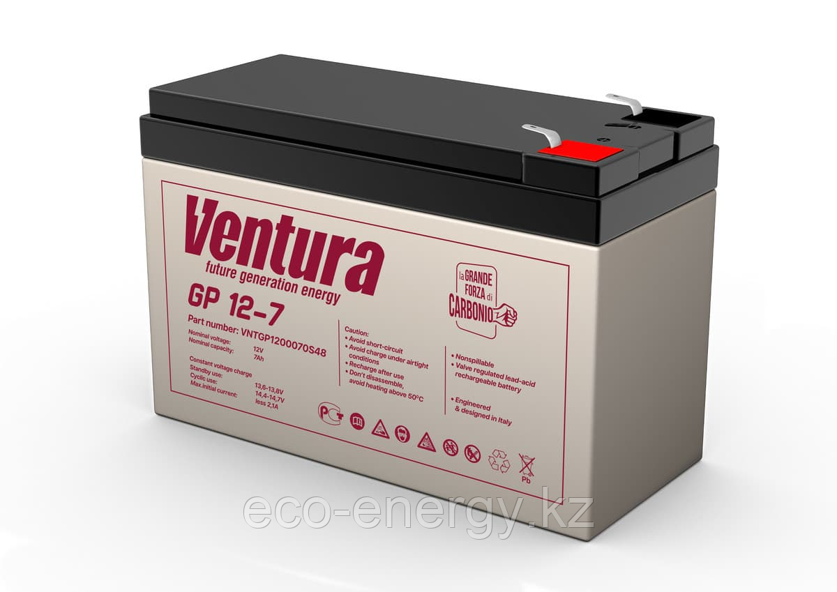 Ventura GP 12-7,2 аккумулятор AGM 12V 7,2Ah