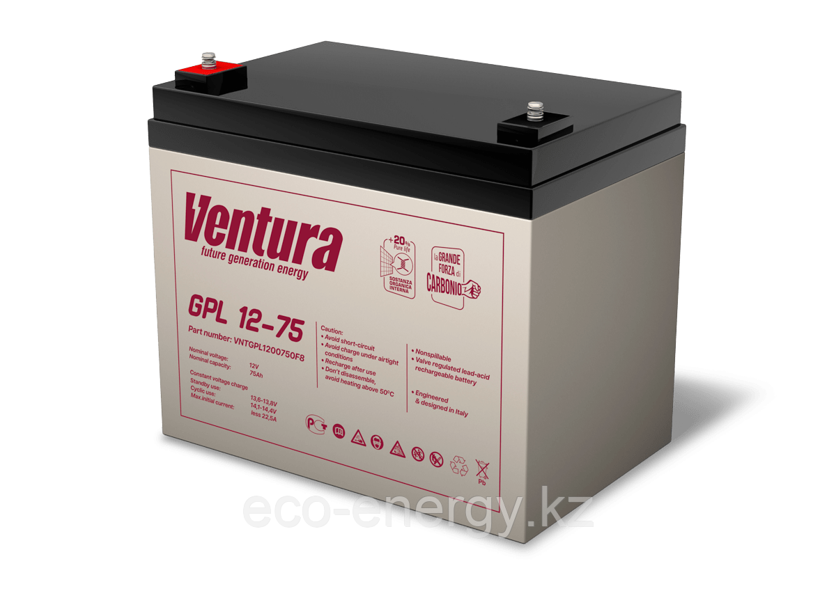 Ventura GPL 12-75 аккумулятор AGM 12V 75 Ah