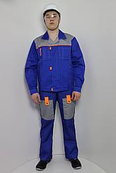 Костюм рабочий Фаворит с полукомбинезоном синий