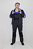 Костюм рабочий летний Фаворит Мега с полукомбинезоном синий, фото 2