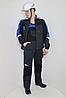 Костюм рабочий летний Фаворит Мега с полукомбинезоном синий, фото 4