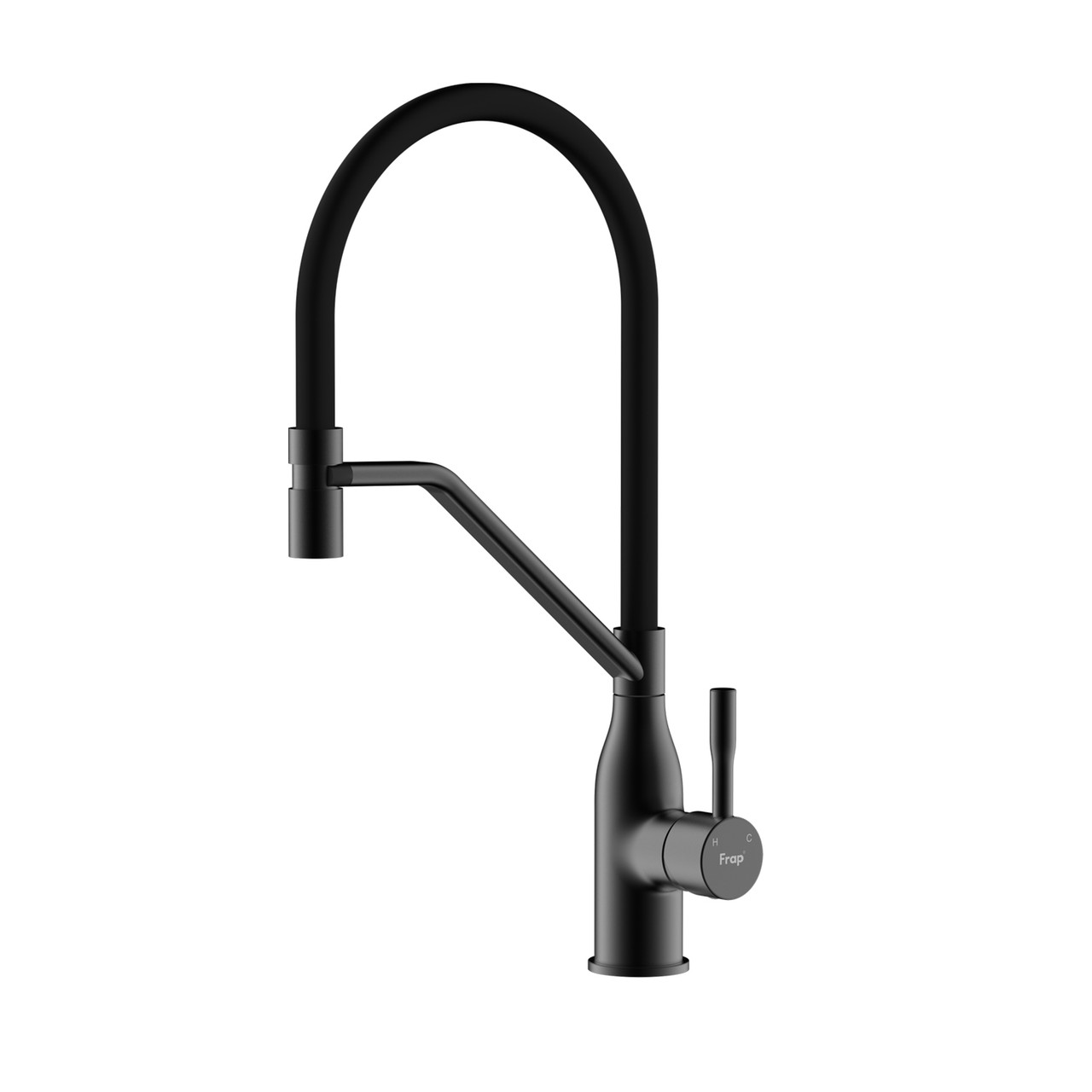 Смеситель для кухни Frap черный F4497-6, фото 1