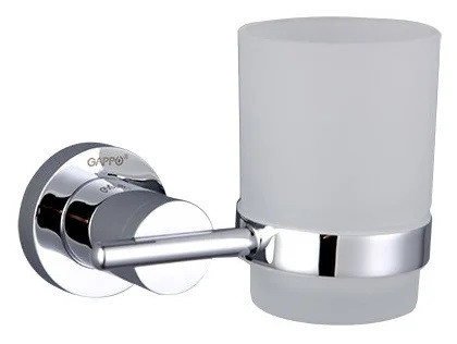 Держатель + стакан Gappo хром G1806