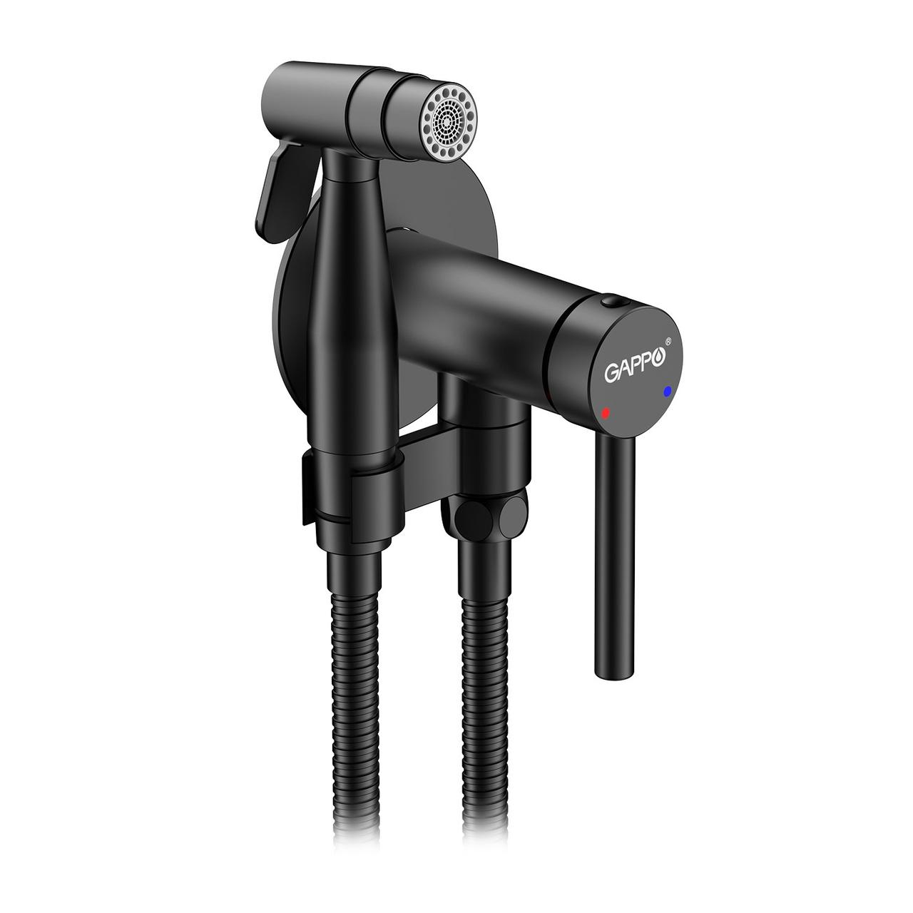Встраиваемый гигиенический душ Gappo черный G7206-6