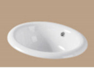 Раковина накладная Gappo белый 450х380х195мм GT315