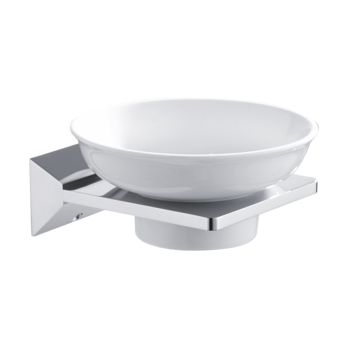 Мыльница керамическая Rose хром RG1603