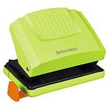 Дырокол BRAUBERG "SUPER", до 20 листов, зелено-черный, фото 2