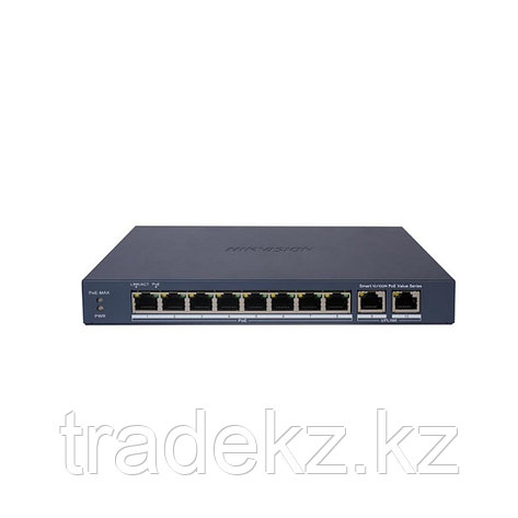 DS-3E1310P-EI/M Hikvision 8-портовый PoE-Коммутатор, фото 1