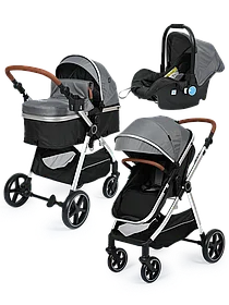 Коляска-трансформер 3в1 Tomix Sunny серый