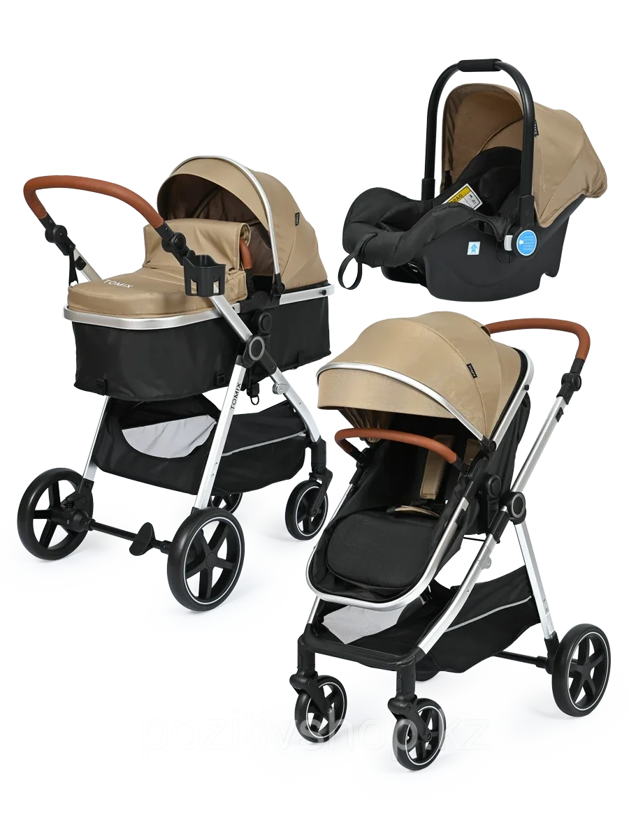 Коляска-трансформер 3в1 Tomix Sunny бежевый, фото 1