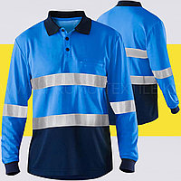 Футболка спецодежда рукавом светоотражающий | Рубашка с отражателем