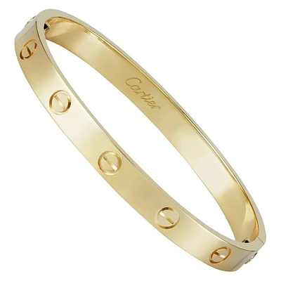 Cartier браслет LOVE, желтое золото 18 карат, маленькая модель