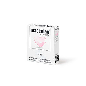 Презервативы MASCULAN PUR (УТОНЧЕННЫЕ), 3 штуки, Германия