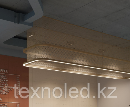 Производство светильника по индивидуальному эскизу овал