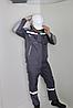 Костюм рабочий Next с полукомбинезоном серый, фото 4