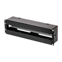 Панель 19" с DIN-рейкой, 3U, BK