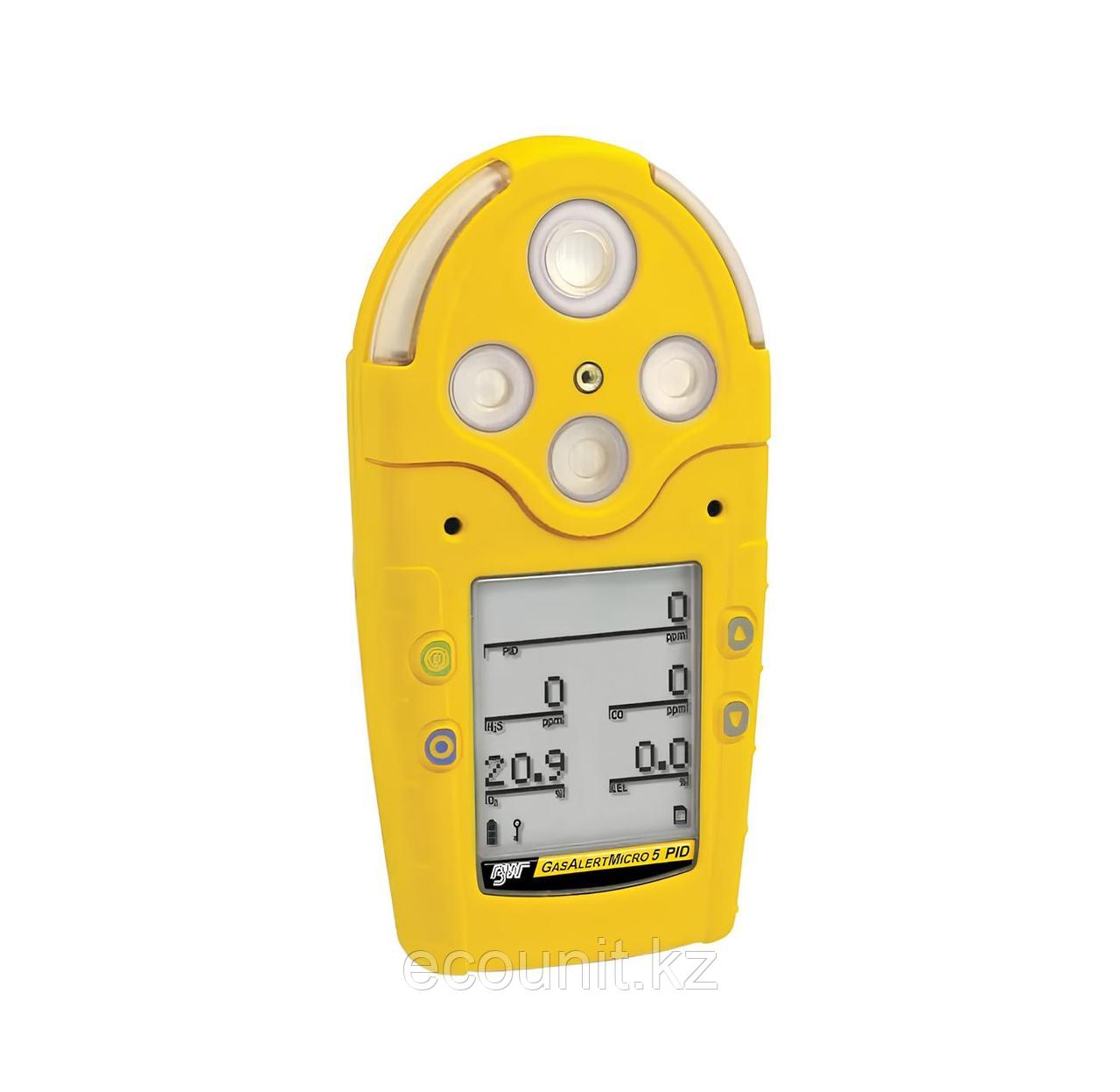 Honeywell GasAlertMicro 5 – пятиканальный газоанализатор (O₂, CO, H₂S, SO₂, горючие газы ...)