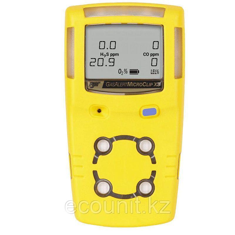 Honeywell GasAlertMicroClip X3 – четырехканальный газоанализатор (O₂, CO, H₂S, горючие газы ...)