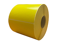 Этикет-лента термо 58*40*40. В рулоне 600 этикеток, желтая заливка