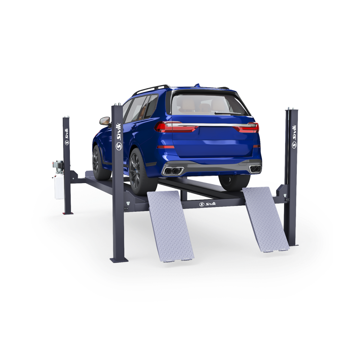 Четырехстоечный электрогидравлический подъемник Sivik ПГА-5000/4 (слесарный)