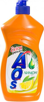 Средство для мытья посуды AOS  Лимон 450мл