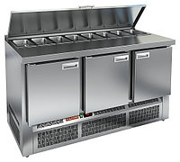 Стол для салатов HICOLD SLE1-111GN (1/3) с крышкой