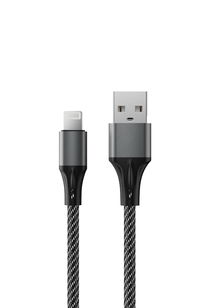 Accesstyle AL24-F100M Black-Gray Кабель USB - Lighting 1 метр