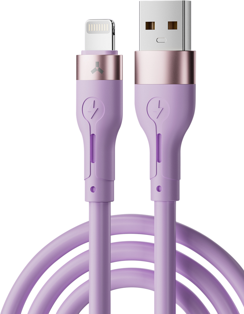 Accesstyle AL24-S100 Violet Кабель USB - Lighting 1 метр
