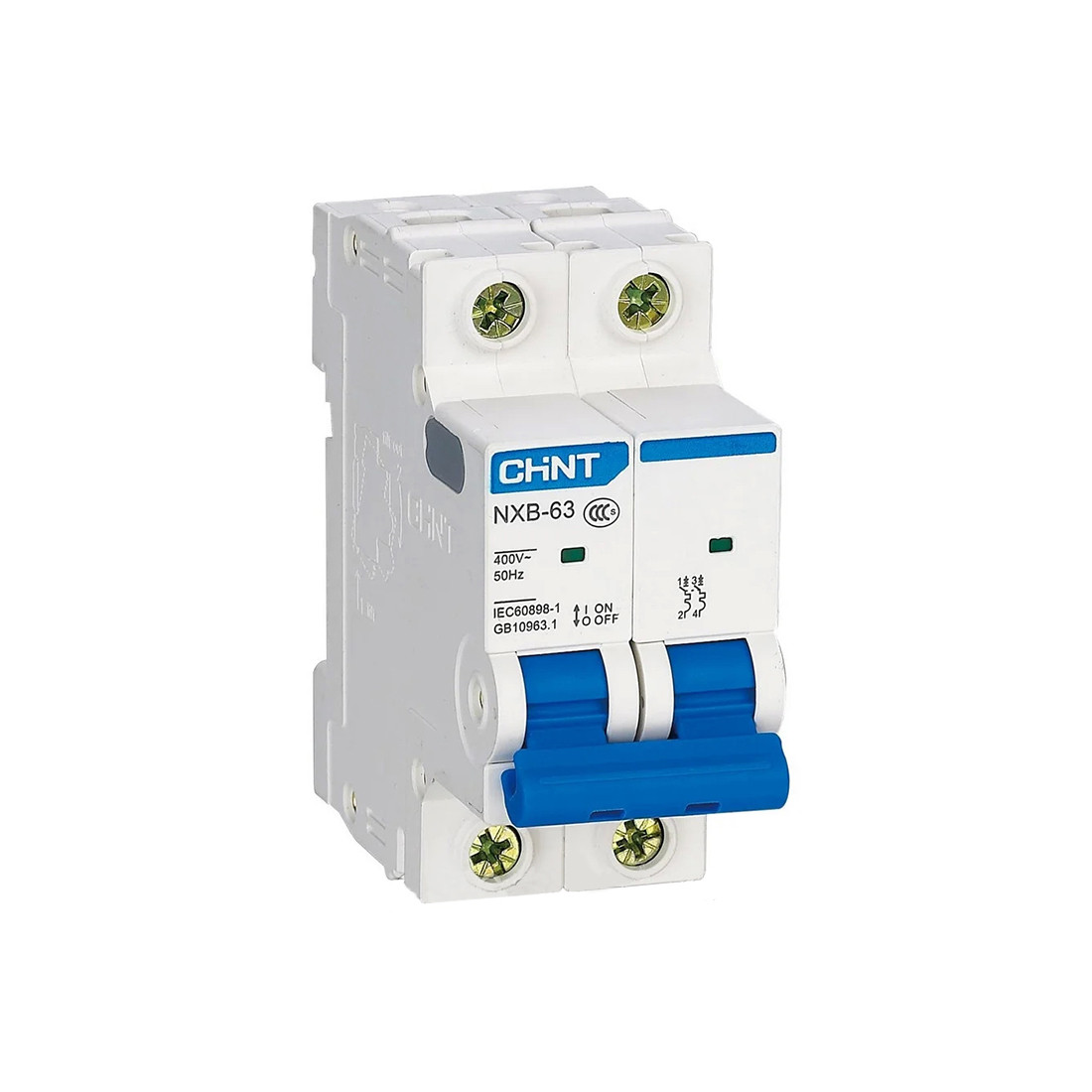 Автоматический выключатель CHINT NXB-63S 2P 10A C 4,5kA