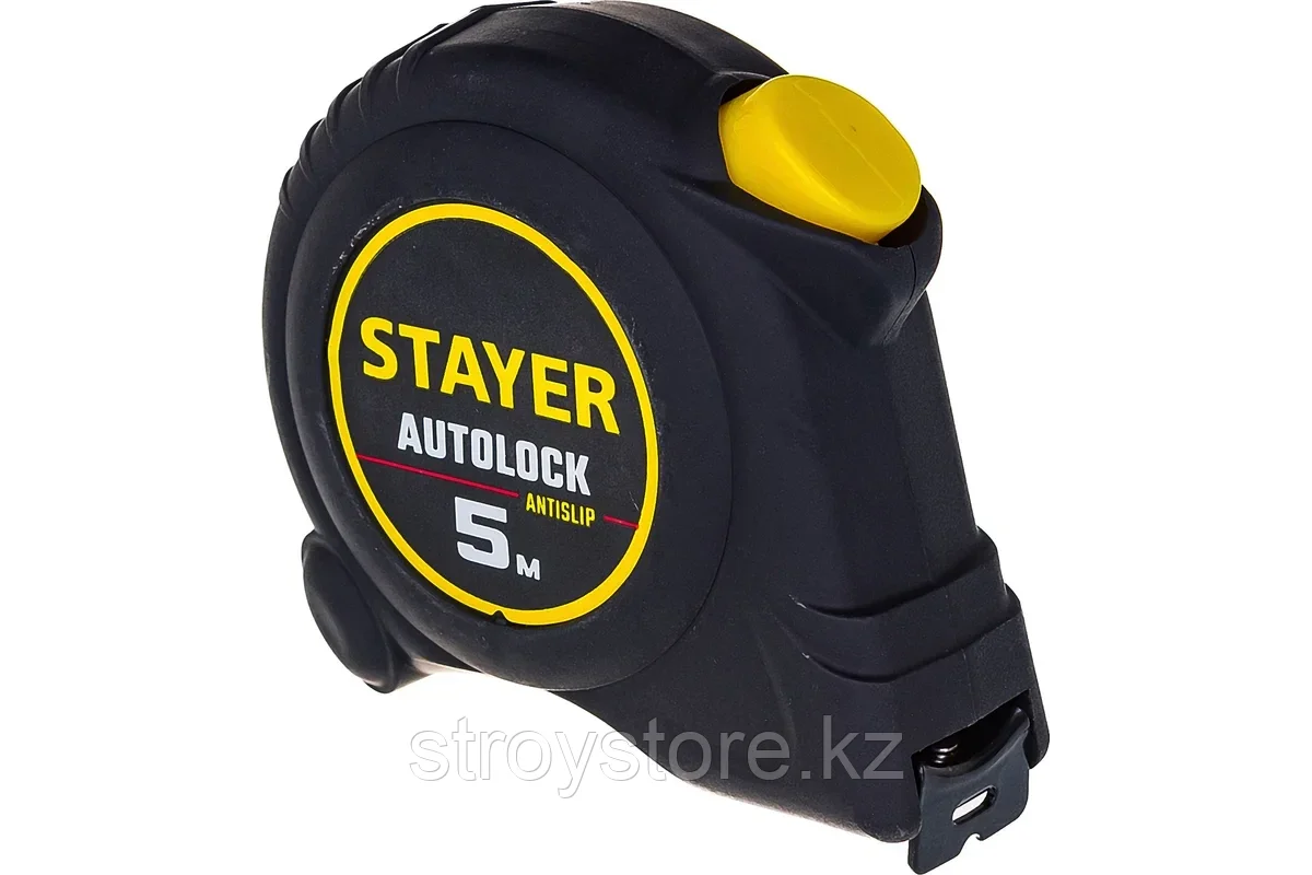 Рулетка с автостопом, STAYER AutoLock 5м х 19мм