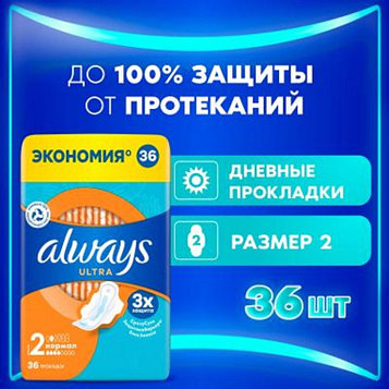 Always прокладки Normal Quatro 36 шт