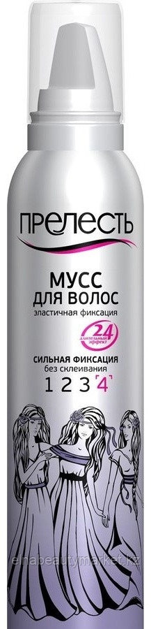 Прелесть мусс для волос, без склеивания , средняя фиксация 160 мл
