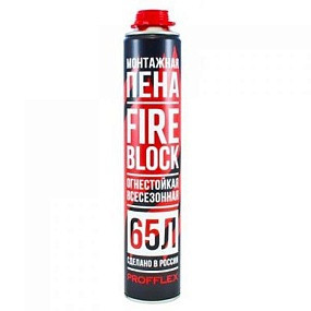 Пена огнестойкая монтажная PROFFLEX FIREBLOCK 935 г - фото 1 - id-p122662074