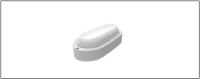 Светильник ЖКХ Gauss LITE овал 12W 980lm 6500K 200-240V IP65 160*90*46мм белый LED 1/40