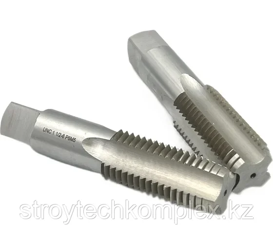 Метчик дюймовый UNC 1 1/2" 6 нитей Р6М5 комплект из 2-х штук 035380, фото 1