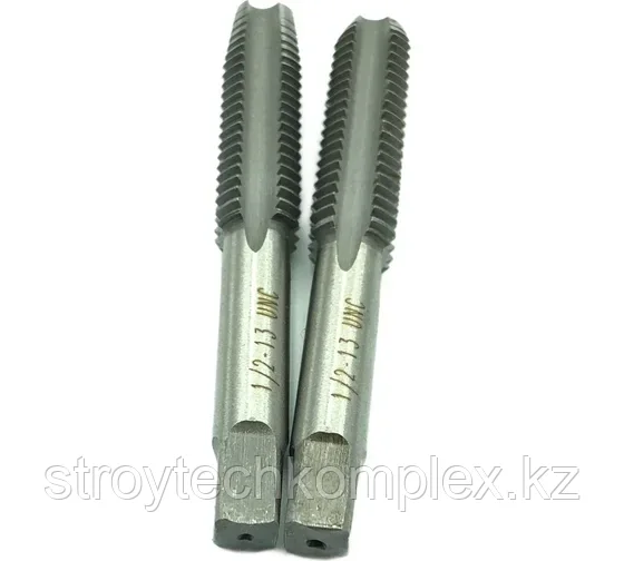 Метчик дюймовый UNC 1/2" 13 нитей 9ХС комплект из 2-х штук 043896, фото 1