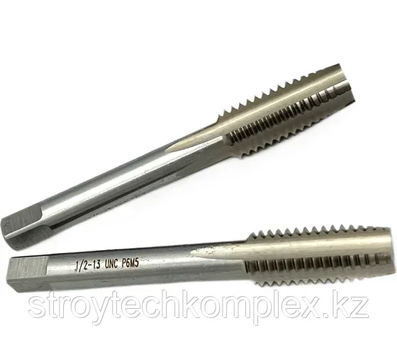 Метчик дюймовый UNC 1/2" 13 нитей Р6М5 комплект из 2-х штук 035372