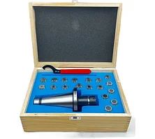 Патрон цанговый 7:24 NT50 с набором цанг ЕR 25 из 18 шт. (1-16) Т022654