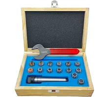 Патрон цанговый КМ3 с набором цанг ЕR 20 из 14 шт. (1-13) Т022659